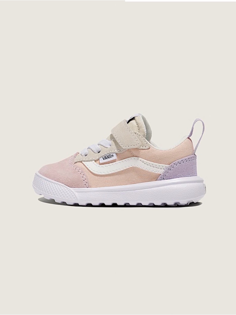Vans Kids Pink, Cream & Lavender Low-Top Sneaker